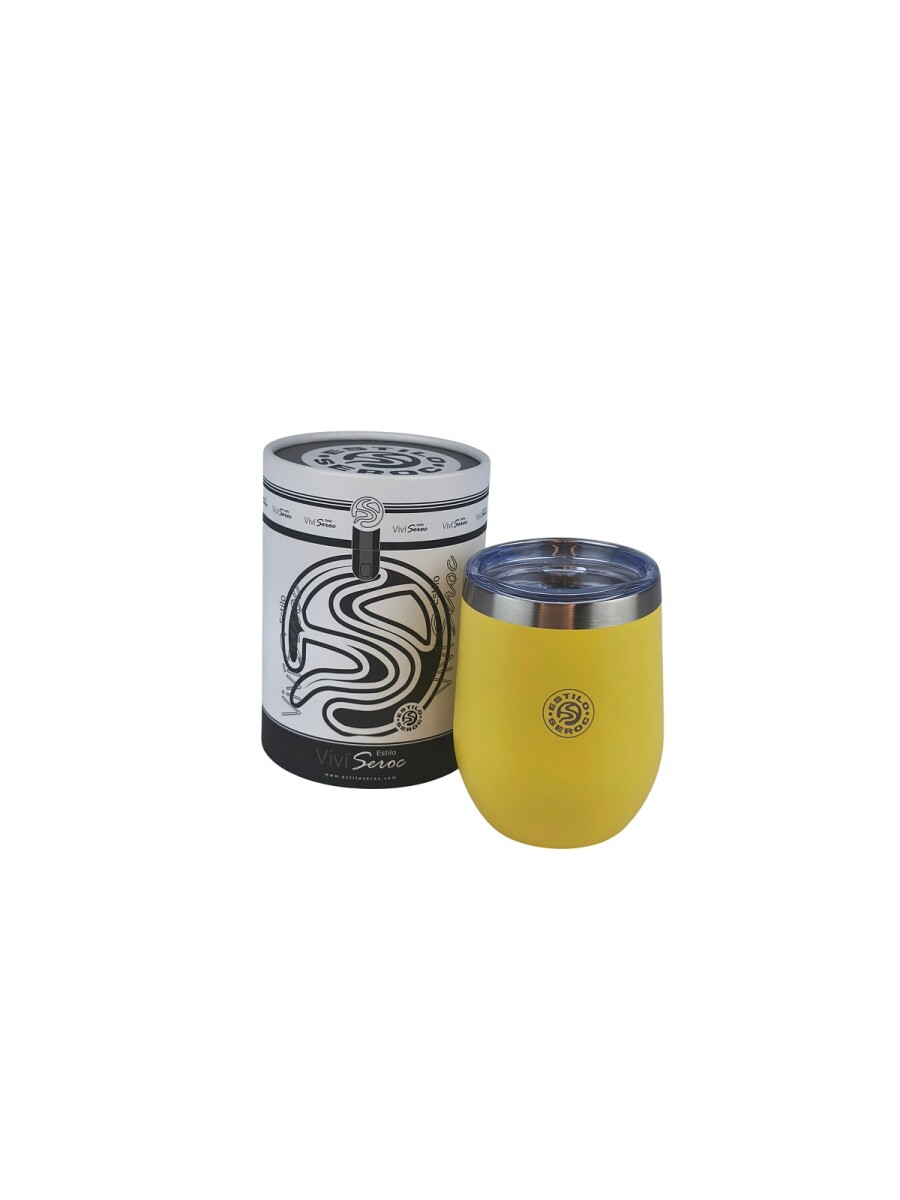 Mate Acero Color 350 ml - Amarillo 