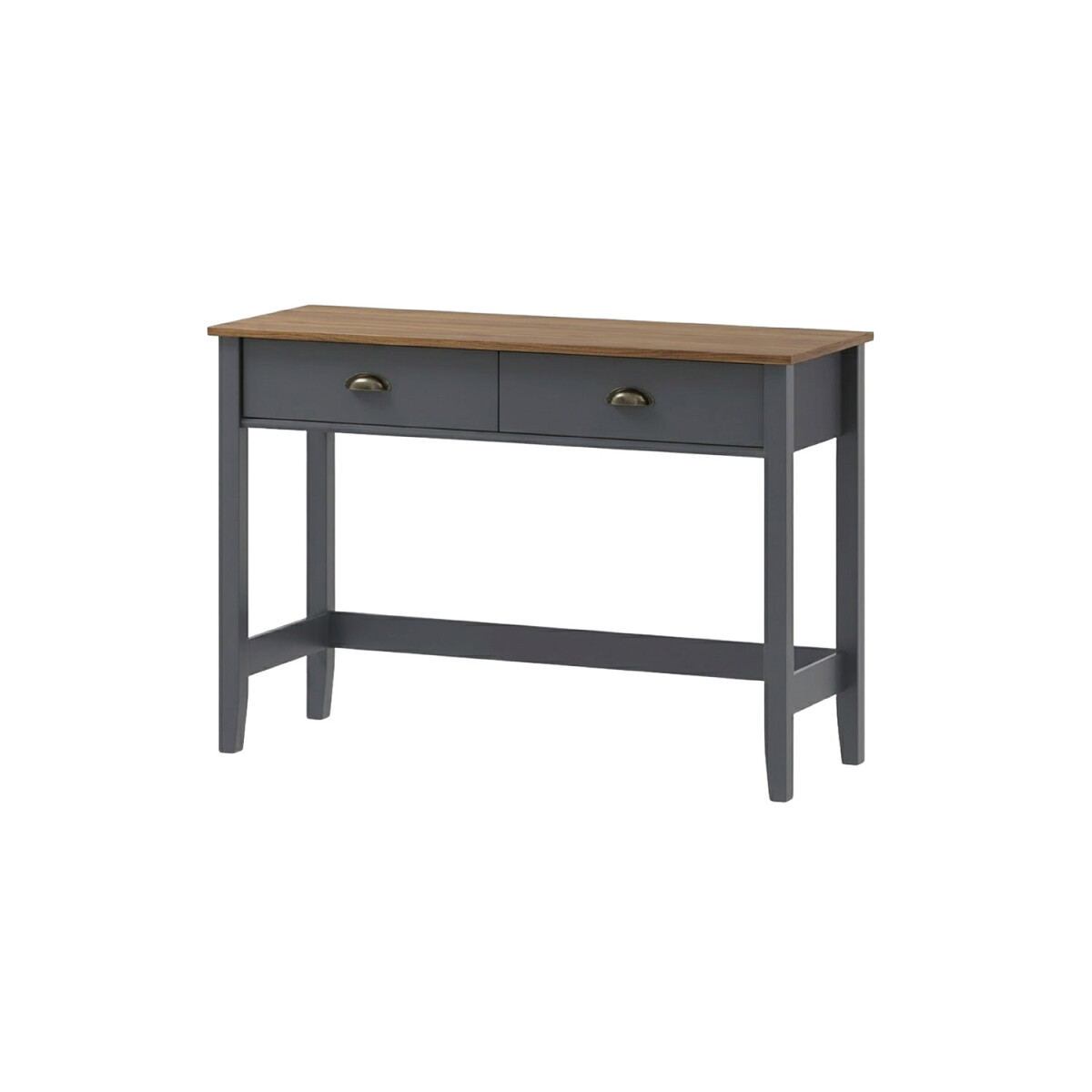 Mesa de Arrime Lumax Recibidor y Aparador 2 cajones gris oscuro 