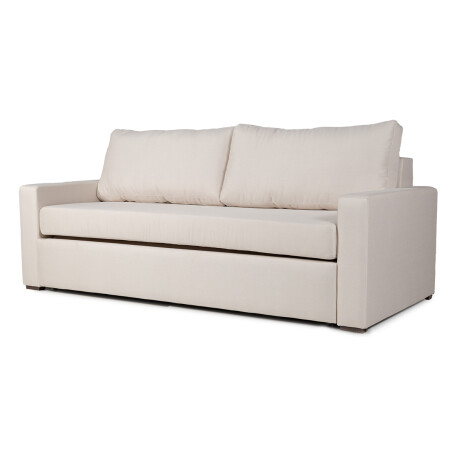 Sofá Cama Mónaco - Tela Rústica 2195 (Beige)