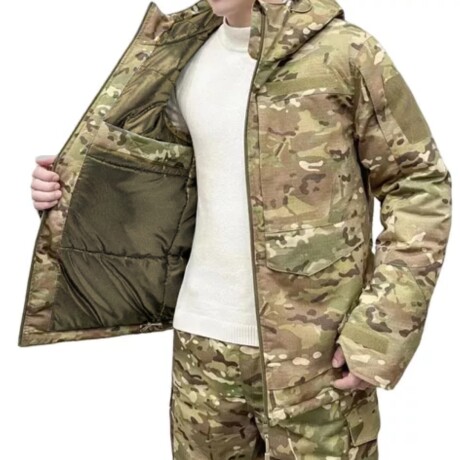 Campera táctica G8 - interior capitoneado Multicam