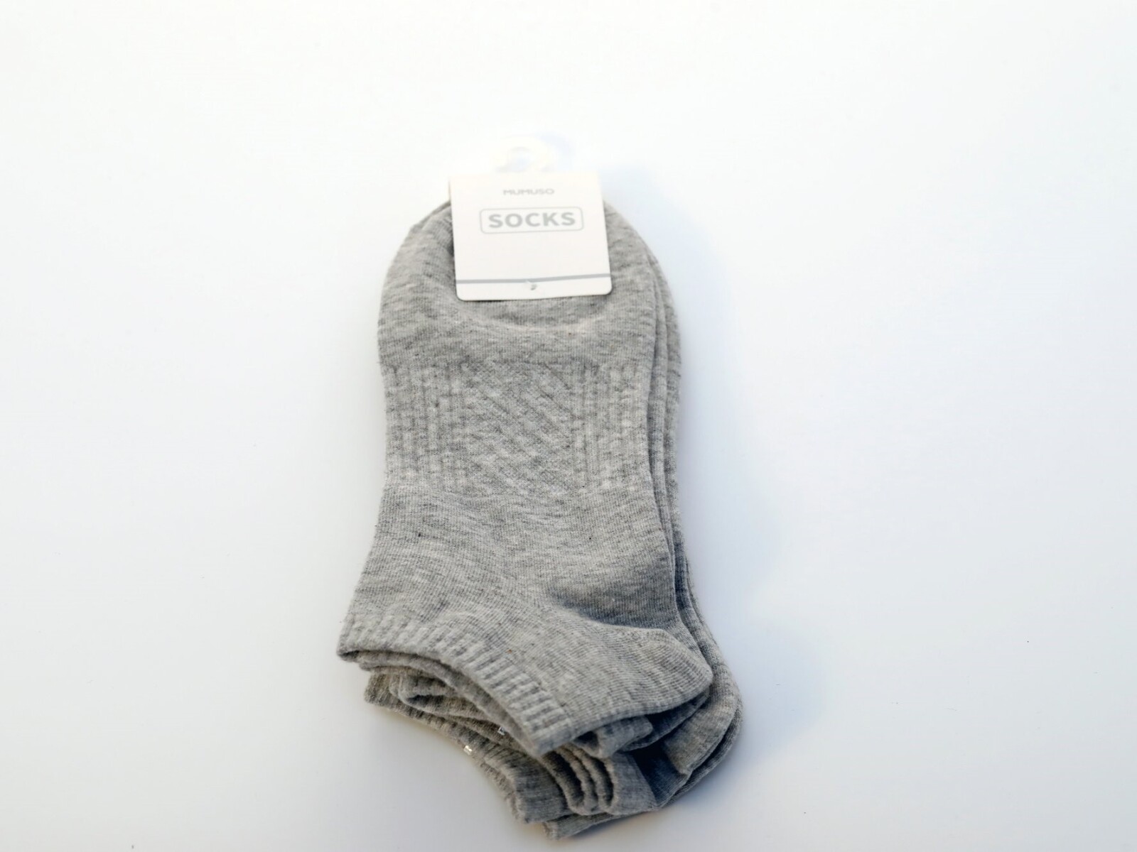 MEDIAS BAJAS PARA HOMBRE (3 PARES/GRIS CLARO) 