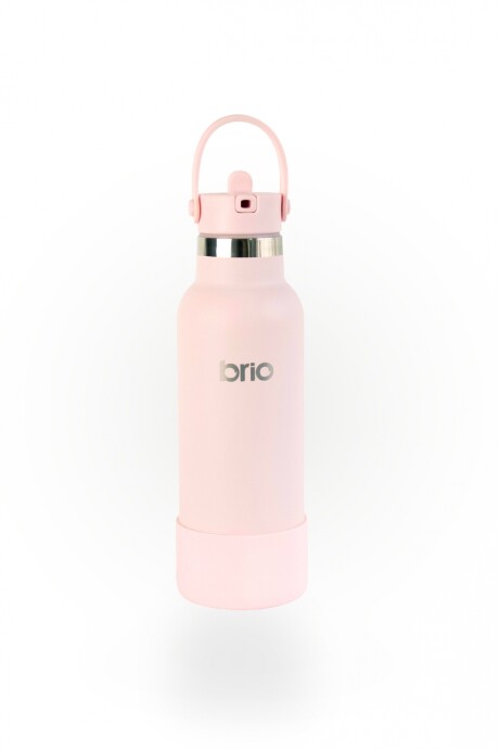 Botella En Acero Inoxidable brio 500ml Con Sorbito Y Manija Rosa