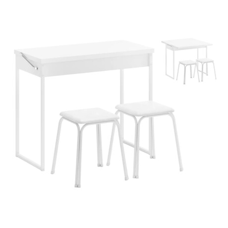 MESA ESCRITORIO PLEGABLE CON 2 BUTACAS SILLAS BANQUETAS MESA ESCRITORIO PLEGABLE CON 2 BUTACAS SILLAS BANQUETAS