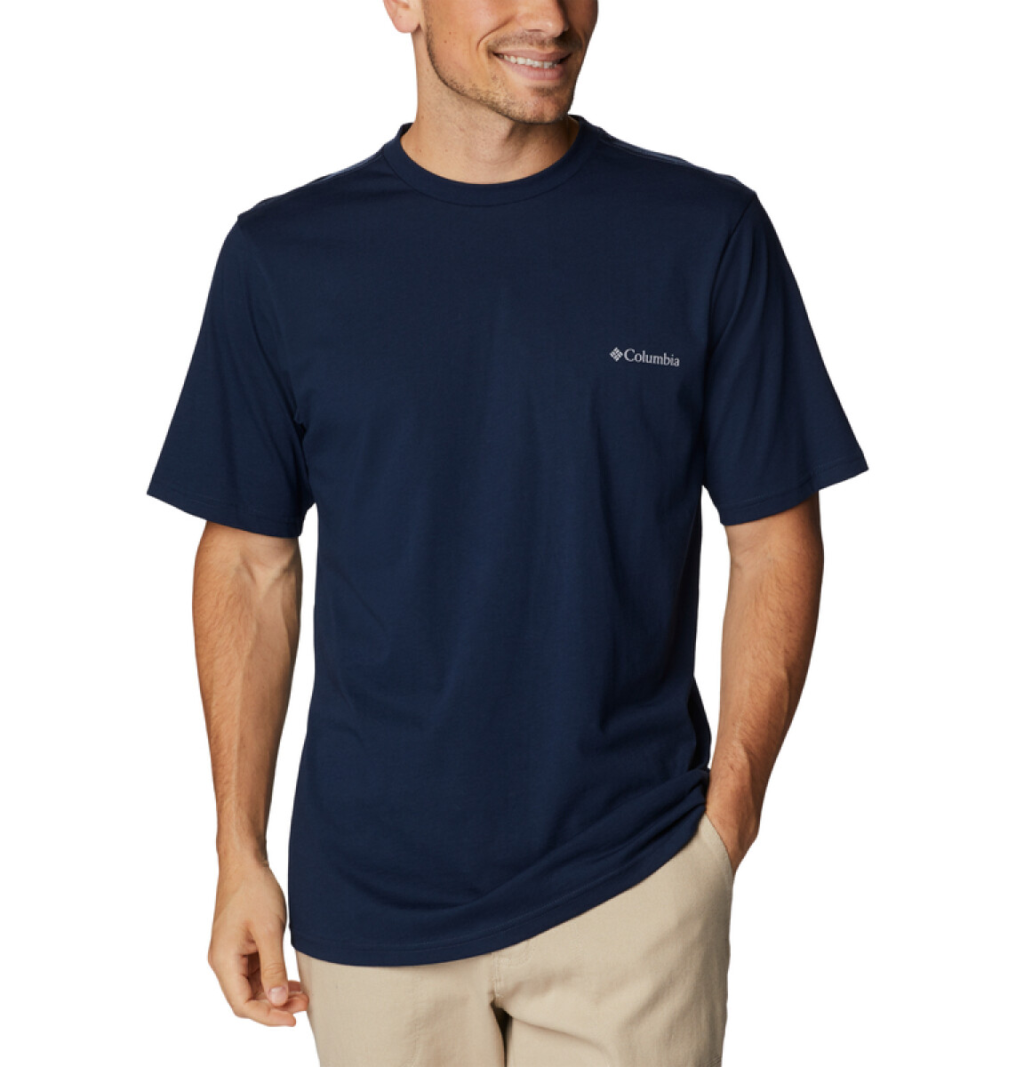 Remera Basic Logo Hombre - COLLEGIATE NAVY 