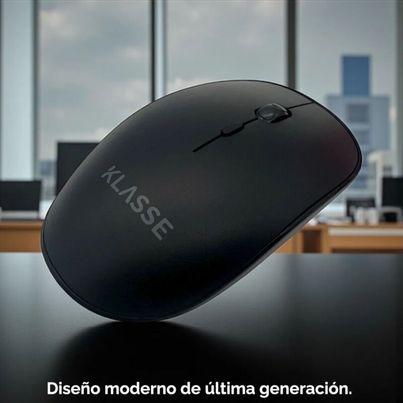 Mouse Inalámbrico Klasse Óptico 2.4GHz USB Negro Mouse Inalámbrico Klasse Óptico 2.4GHz USB Negro