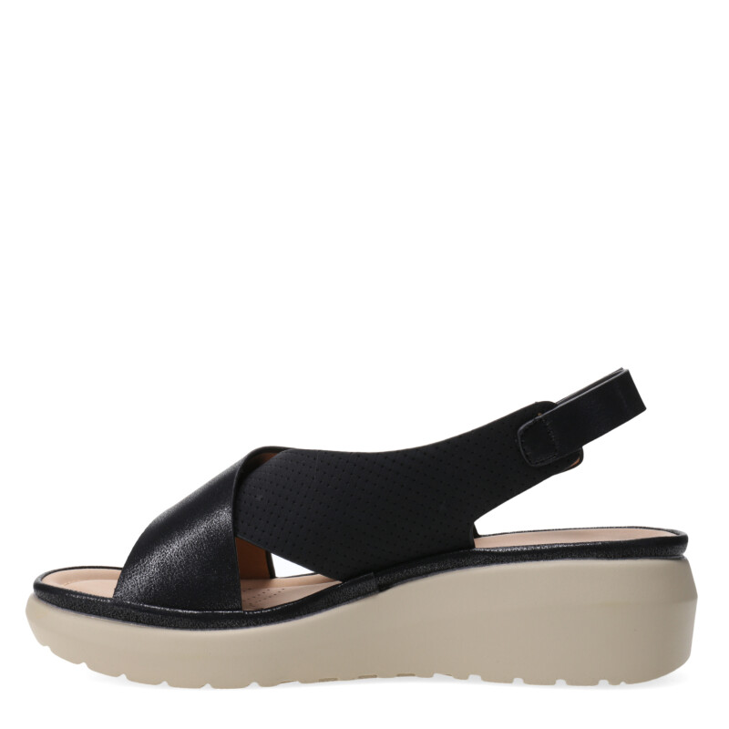 Sandalias de Mujer Lady Confort CAZENAC con tiras cruzadas Negro