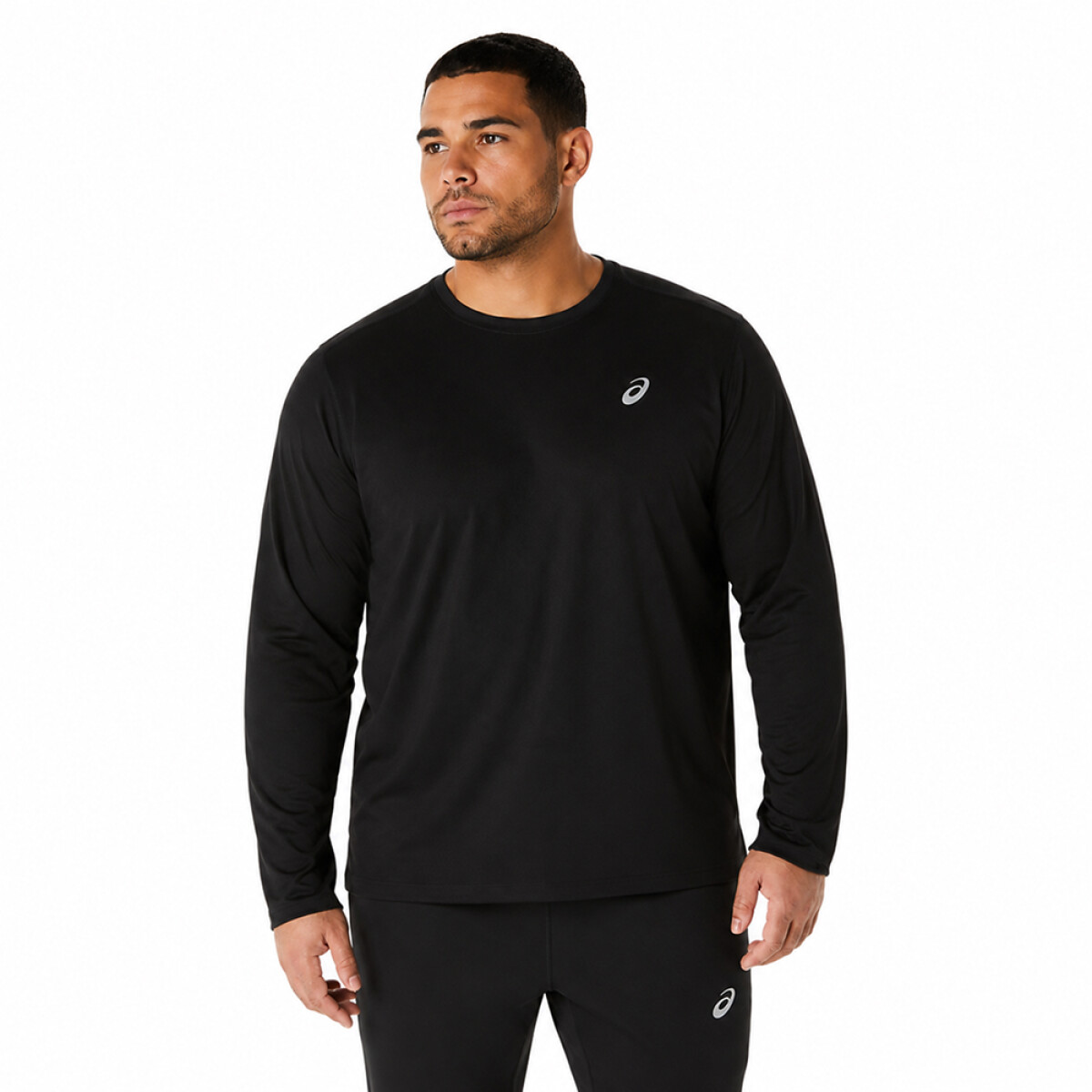 Polo Running Asics Silver LS Top Hombre 