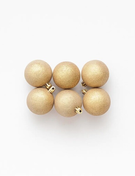 ESFERA CLEAR BEADS  6CM X 6 UNIDADES CHAMPAGNE ESFERA CLEAR BEADS  6CM X 6 UNIDADES CHAMPAGNE