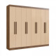 Ropero Placard 8 Puertas 4 cajones Dormitorio Beige