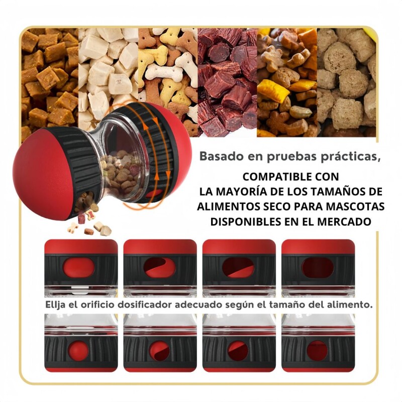 Juguete Dispensador Comida Perro Educativo Interactivo Rojo Juguete Dispensador Comida Perro Educativo Interactivo Rojo