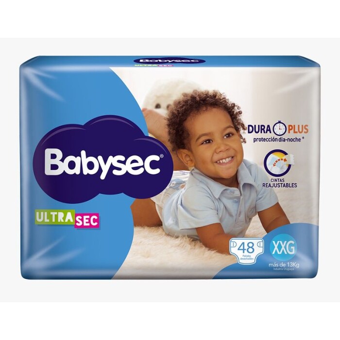BABYSEC ULTRA JUMBO XXGRANDE PAQ. X 48 U única