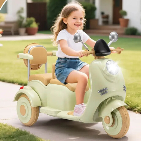 Moto A Batería Retro Doble Infantil C/Luz Sonido Moto A Batería Retro Doble Infantil C/Luz Sonido