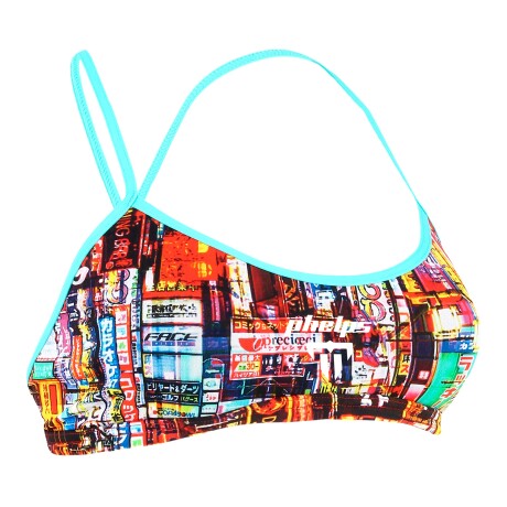 Phelps - Malla de Baño para Mujer Neon Tokio Collection Two Piece Top SW380999928 - Uv Upf 50+. 28. 001