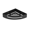 Esquinero de baño negro mate acero 304 210*210*45mm Esquinero De Baño Negro Mate Acero 304 210*210*45mm
