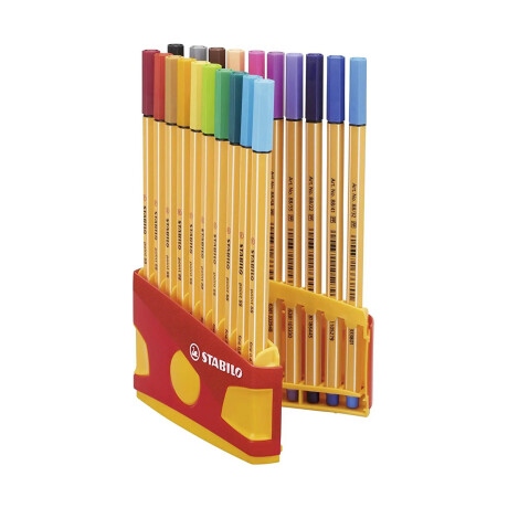 Set X20 Marcadores Stabilo Point 88 Fibra Colores Set X20 Marcadores Stabilo Point 88 Fibra Colores