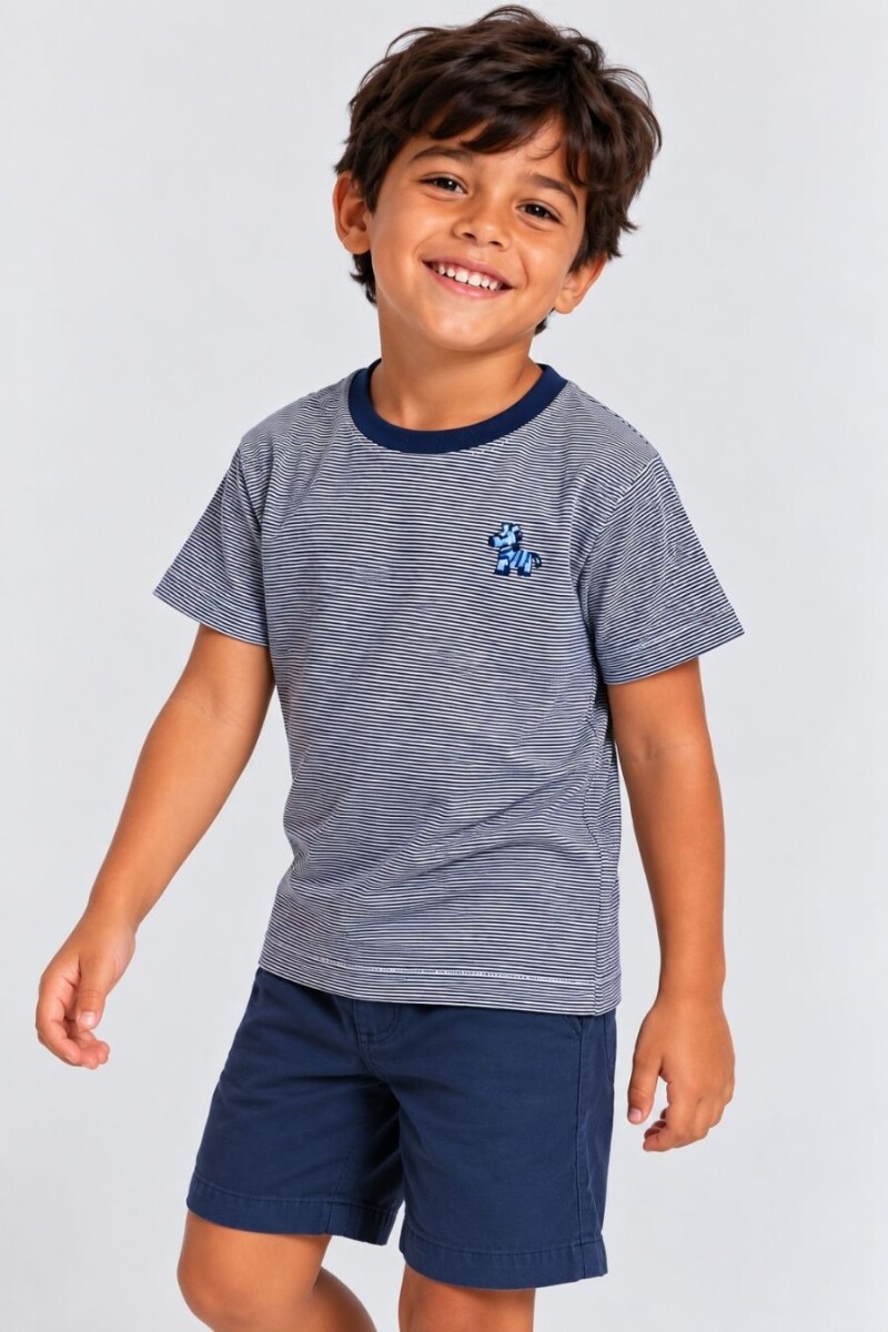 T-SHIRT COCOMIEL TN8830 M.C - AZUL 