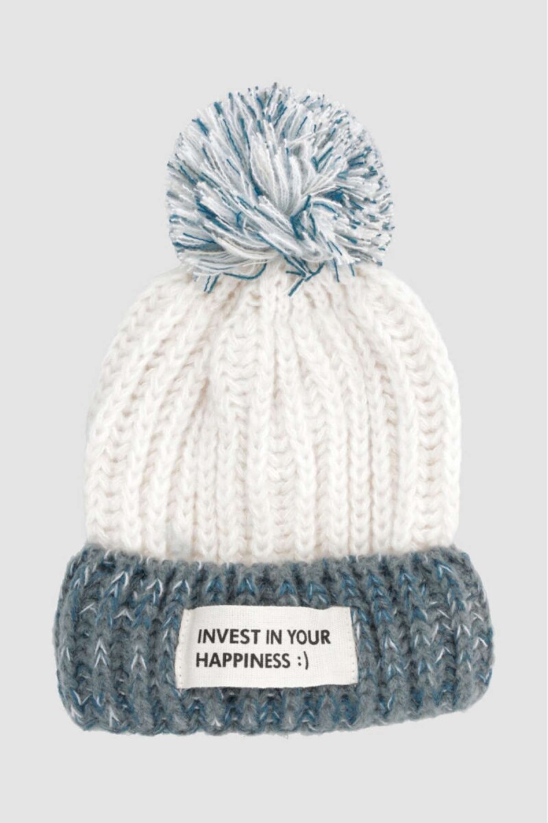Gorro bicolor - Blanco 