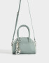 Bowling Cartera Bowling Con Charm - Gris Claro