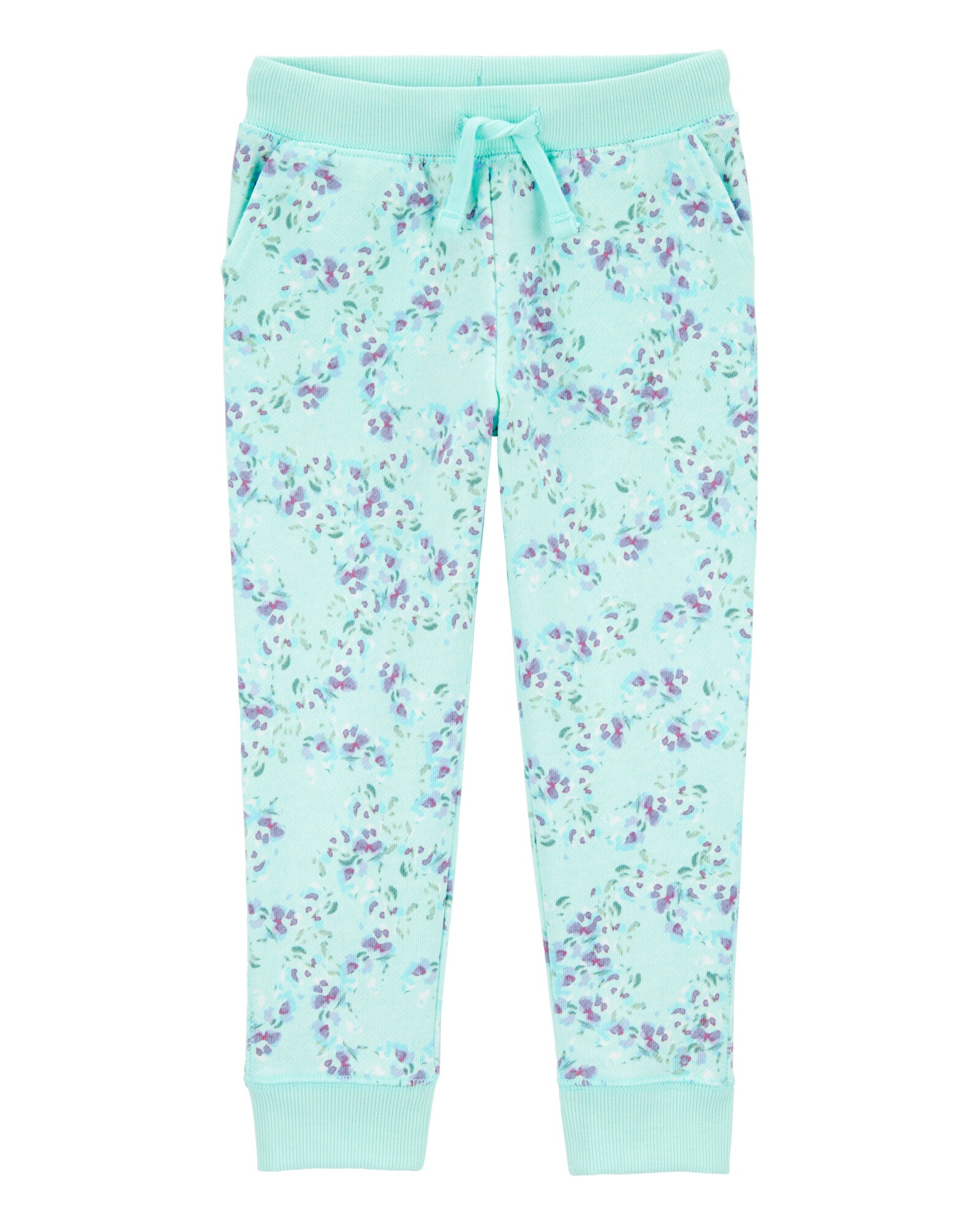 Pantalón deportivo de algodón, diseño floral Pantalón deportivo de algodón, diseño floral