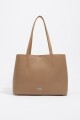 BOLSO SHOPPER Marron
