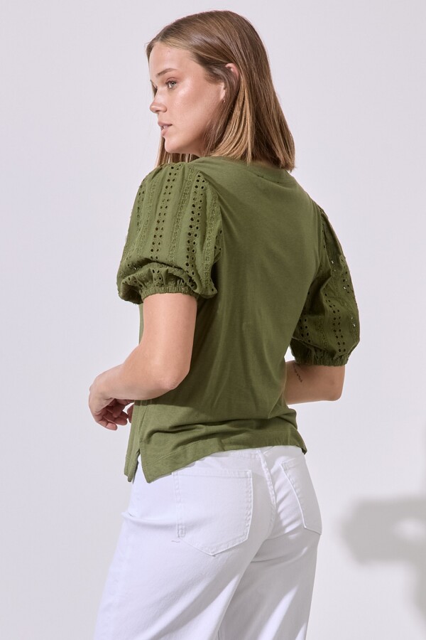 Blusa Broderie VERDE