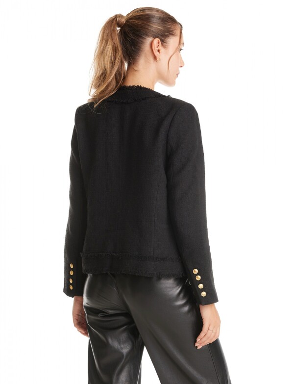 Chaqueta Tweed NEGRO