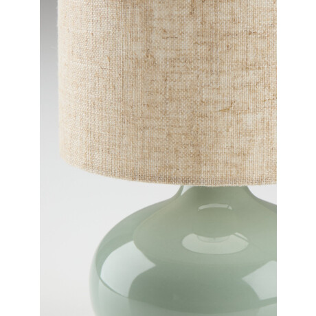 Lampara Mesa Eivin Ø15Xa25Cm Porcelana