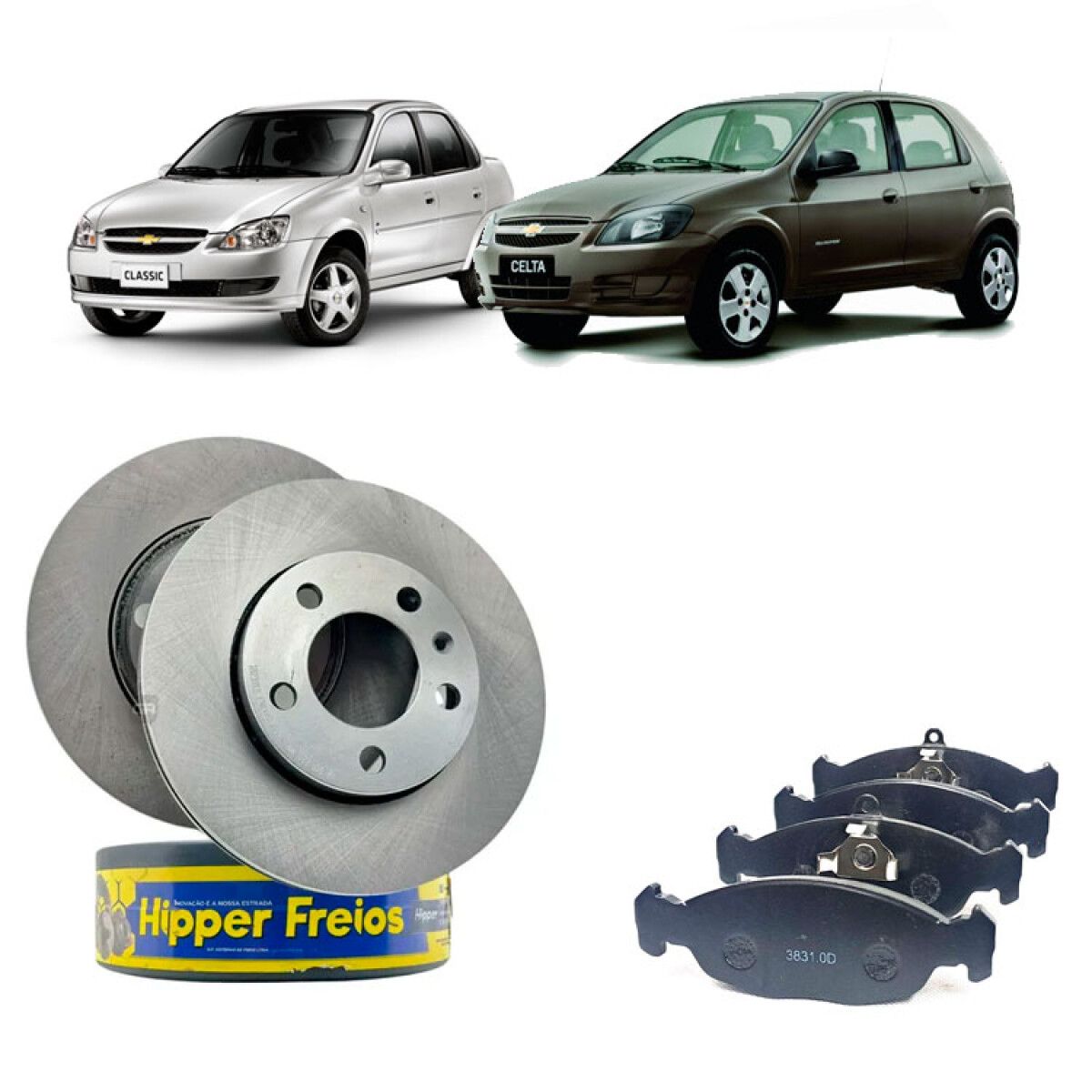 DISCOS DE FRENO COMBO KIT DISCOS Y PASTILLAS FRENO CORSA CELTA AGILE 