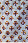 Ofelia Block Print Blanco con Flores
