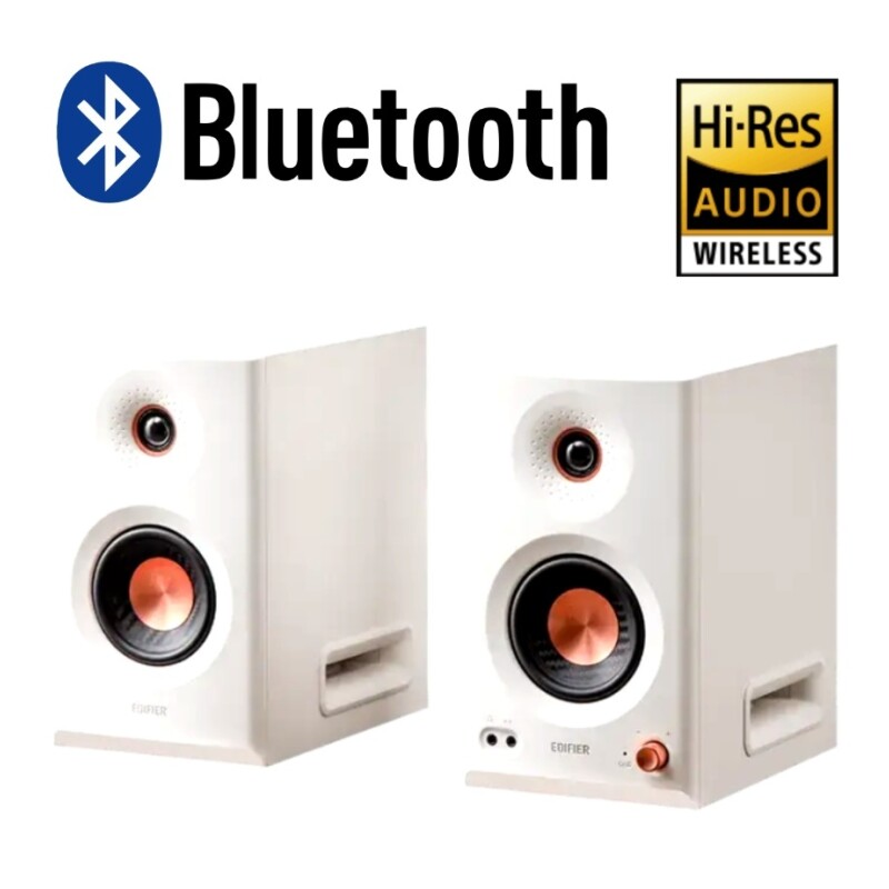 Parlantes amplificadores Edifier MR5 de estudio blancos bluetooth Parlantes amplificadores Edifier MR5 de estudio blancos bluetooth