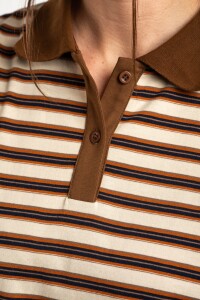 Remera Polo Rayada Multi