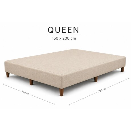 Sommier Queen Colchon HAMPTONS Hybrid Silver Beige