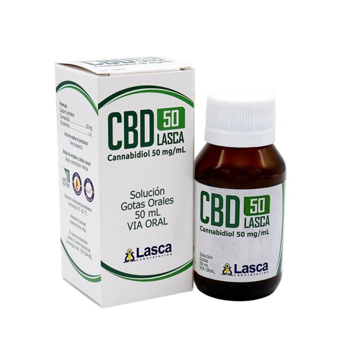 CBD LASCA 50 MG. GOTAS ORALES FR. X 50 M única