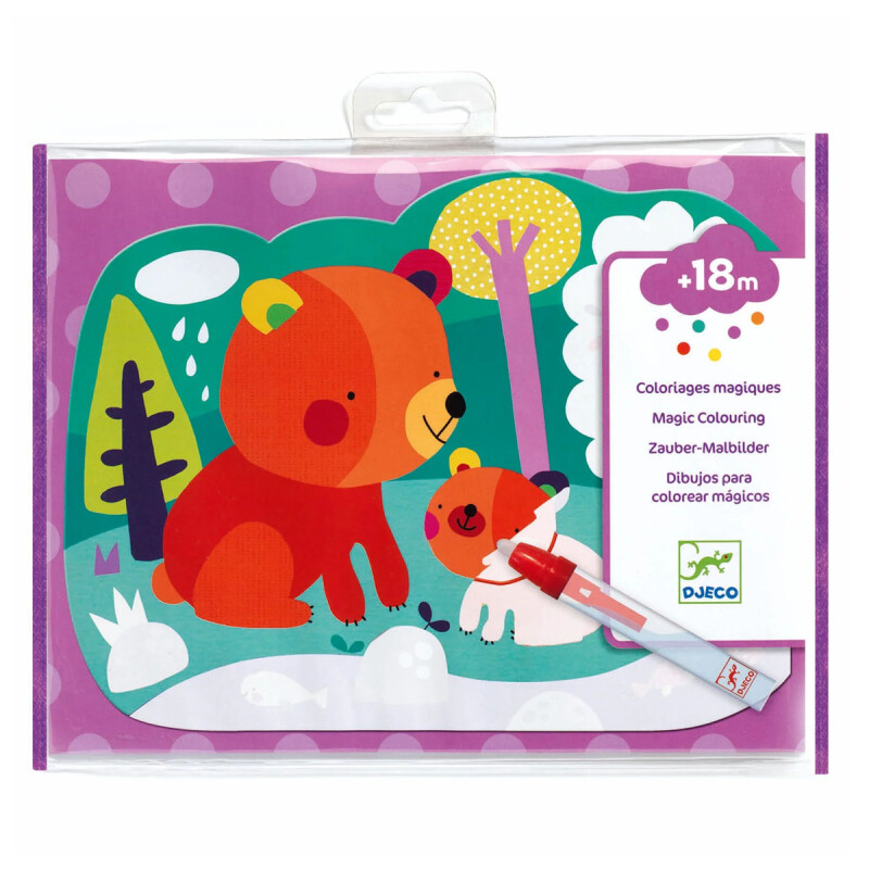 Laminas mágicas para pintar Djeco El Bosque Laminas mágicas para pintar Djeco El Bosque