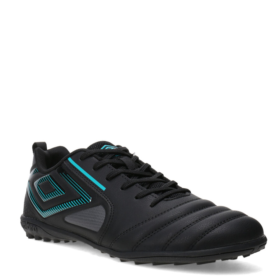 Championes de Hombre Umbro Futbol Vision Tf Negro - Turquesa