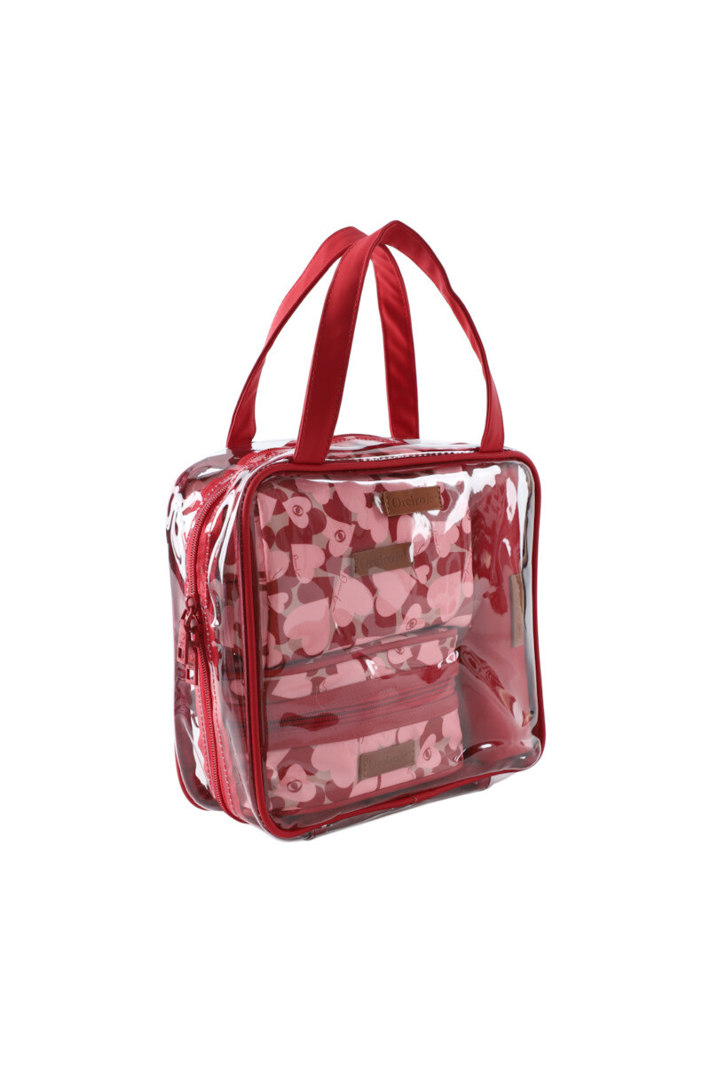 Set Necessaire Oreiro Bordeaux