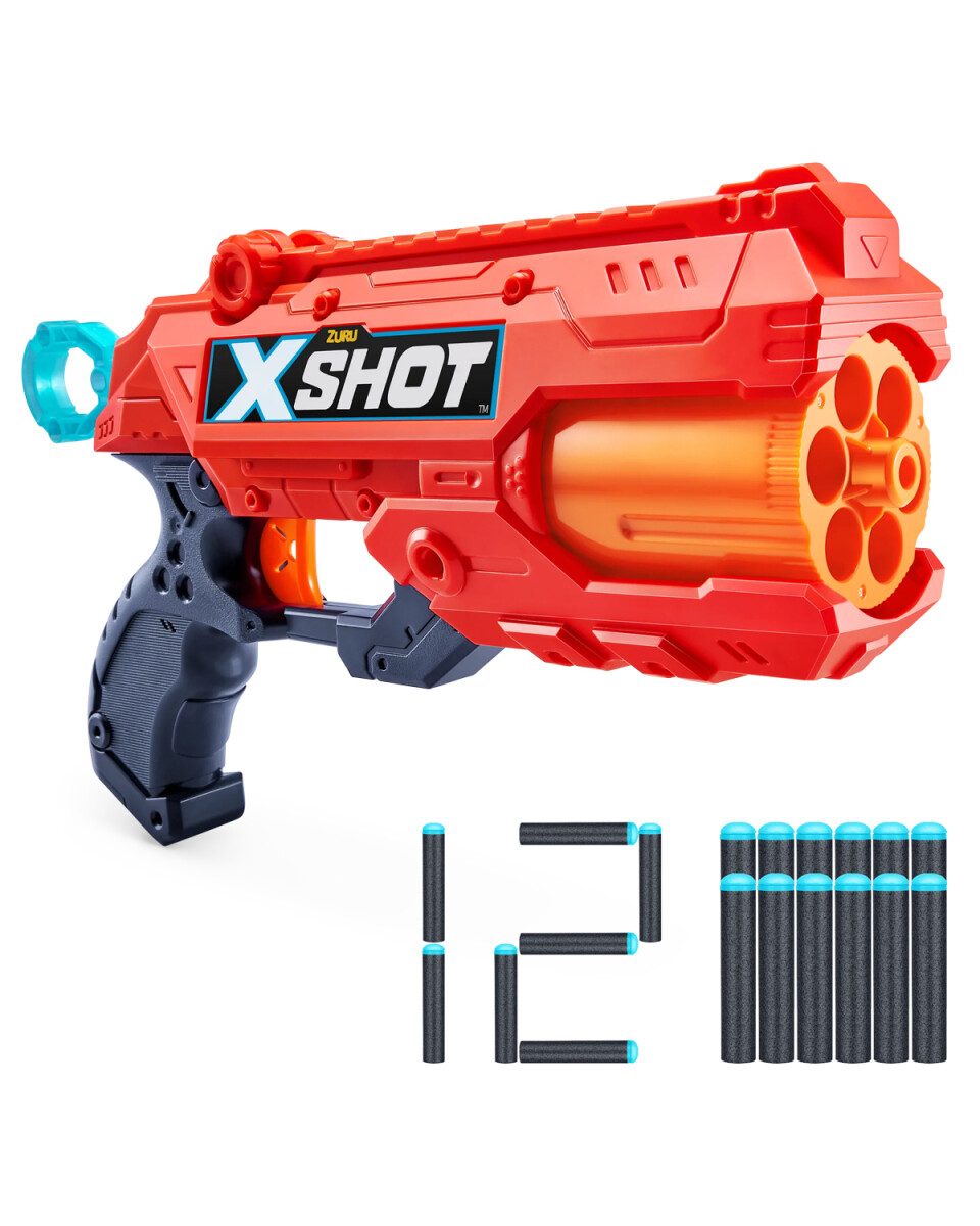 Revolver lanzador de dardos Zuru X-Shot Reflex 6 con 12 dardos 