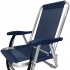 Silla Baja Playa, Pesca Buzios C/correa En Aluminio Apta 120kg AZUL