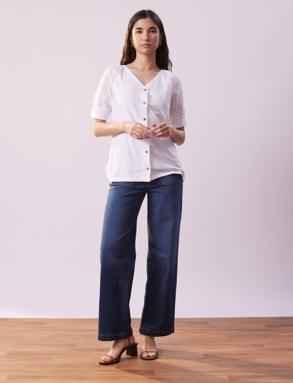 Blusa Broderie BLANCO