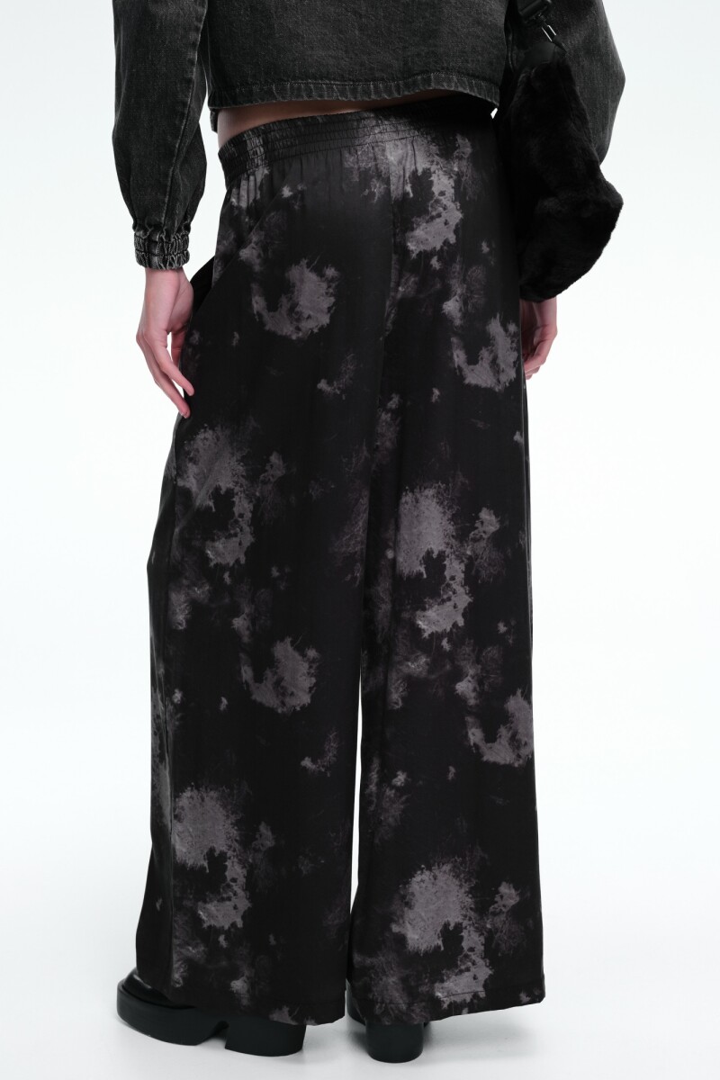 PANT RELAXED PRINT Negro