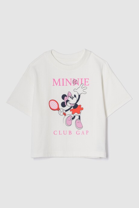 Remera Disney Toddler Niña New Off White