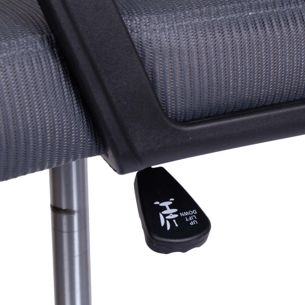 SILLA ALTA ESCRITORIO MALLA GRIS D-512