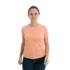 Muvem Ladies Plain Crew Neck T-Shirt Salmon