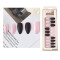 Set De Uñas Postizas Diana Punta Ballerina Rosa - Negro