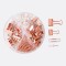 Set De Accesorios Para Oficina 72 Piezas Varios Clores Rosa Gold