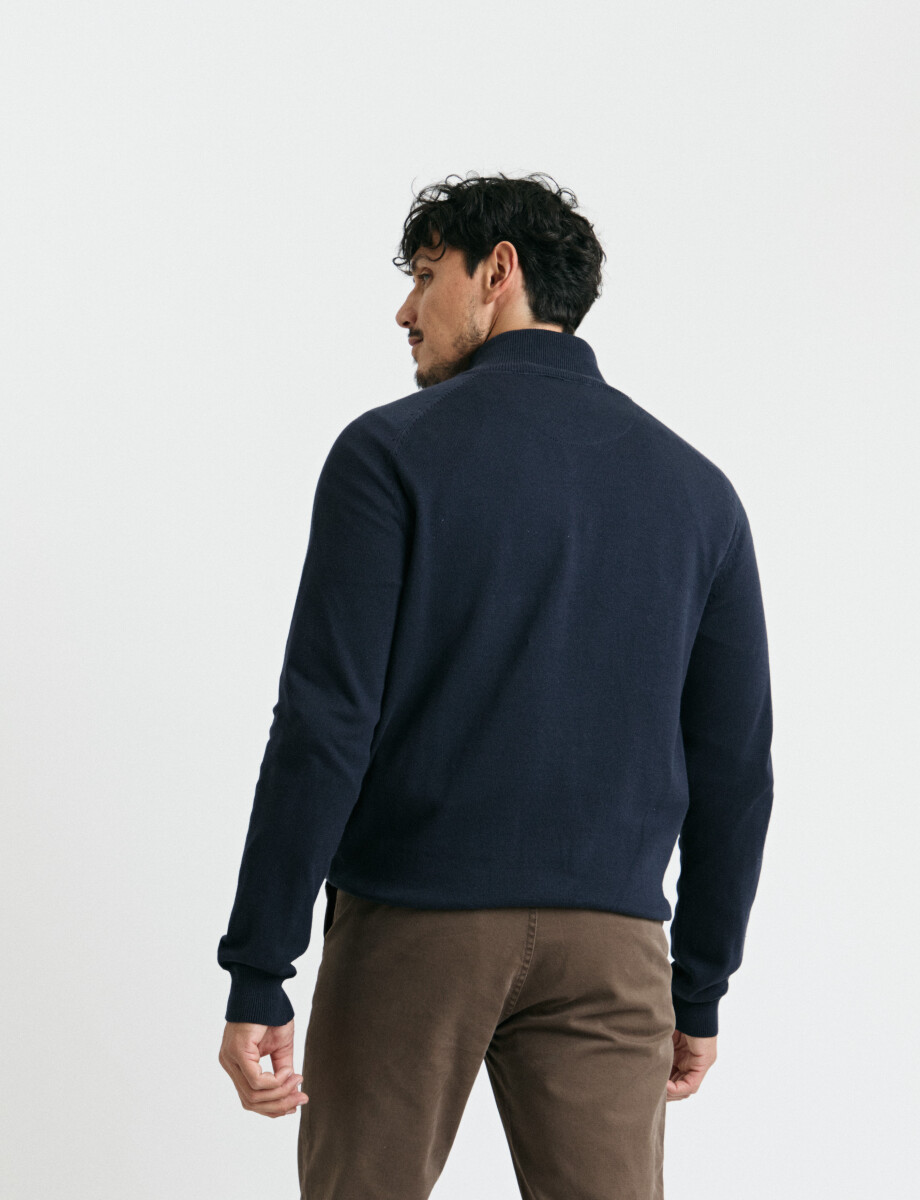 470981 CARDIGAN HARRINGTON LABEL Azul Oscuro