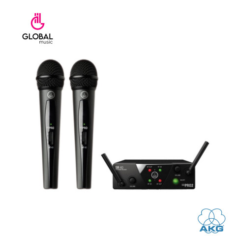 Sistema de microfono inhalámbrico dual AKG WMS40 Sistema de microfono inhalámbrico dual AKG WMS40