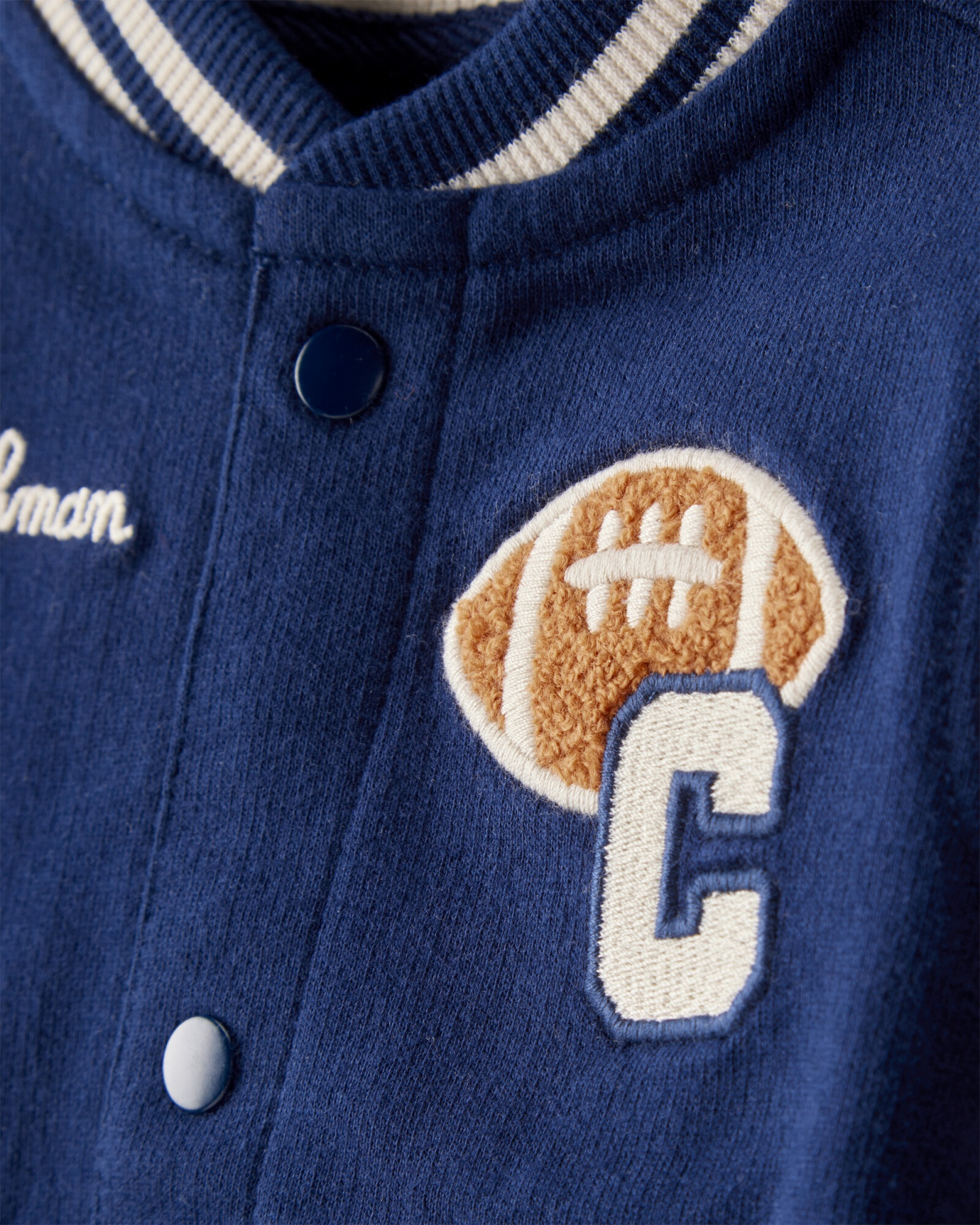 Set tres piezas de algodón, campera, pantalón y body Sin color