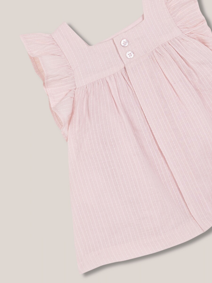 Vestido Con Bordados Piedra