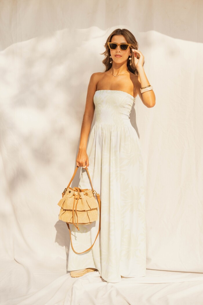 VESTIDO BEGUR MAXI GREEN SPRING BOUQUET VESTIDO BEGUR MAXI GREEN SPRING BOUQUET